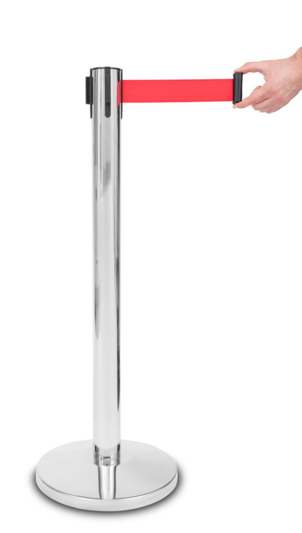 Retractable Belt Barrier Posts — Crowd Control