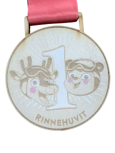 Trükiga puidusmitali 3