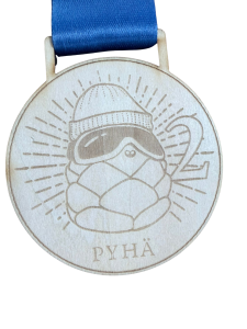 Trükiga puidusmitali 4